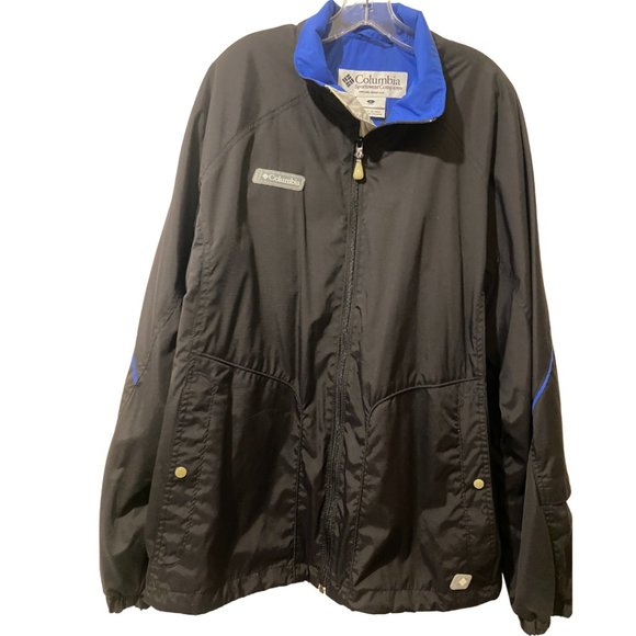 Columbia men's rain zipped jacket sz L - Picture 1 of 12